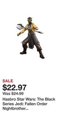 Game Stop Hasbro star wars: the black series jedi: fallen order nightbrother warrior 6-in action figure gamestop exclusive offer