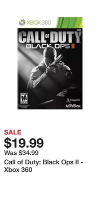 Game Stop Call of duty: black ops ii - xbox 360 offer