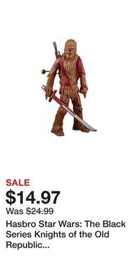 Game Stop Hasbro star wars: the black series knights of the old republic zaalbar 6-in action figure gamestop exclusive offer