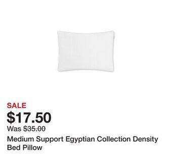 Belk Medium support egyptian collection density bed pillow offer