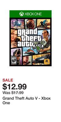 Game Stop Grand theft auto v - xbox one offer