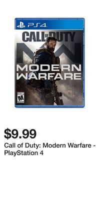 Game Stop Call of duty: modern warfare - playstation 4 offer