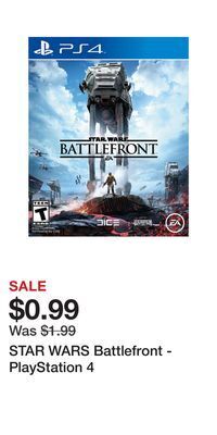 Game Stop Star wars battlefront - playstation 4 offer