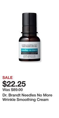 Ulta Beauty Dr. brandt needles no more wrinkle smoothing cream offer