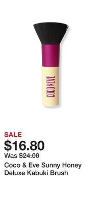 Ulta Beauty Coco & eve sunny honey deluxe kabuki brush offer