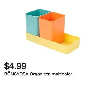 Ikea Bönsyrsa organizer, multicolor offer