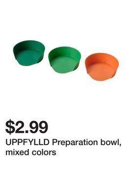 Ikea Uppfylld preparation bowl, mixed colors offer