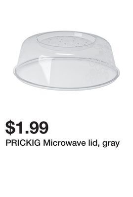 Ikea Prickig microwave lid, gray offer