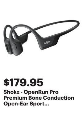 Best Buy Shokz - openrun pro premium bone conduction open-ear sport headphones - black offer