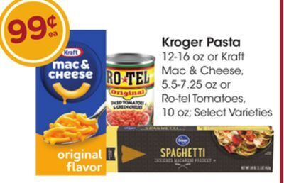Ralphs Kroger pasta offer