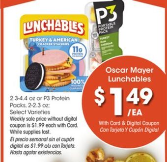 Ralphs Oscar mayer lunchables offer