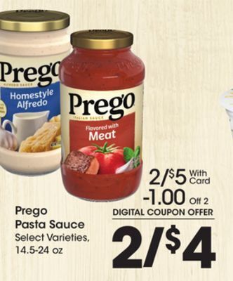 Ralphs Prego pasta sauce offer
