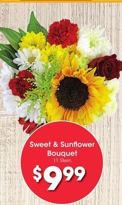 Ralphs Sweet & sunflower bouquet offer