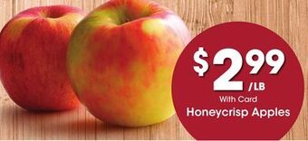 Ralphs Honeycrisp apples offer