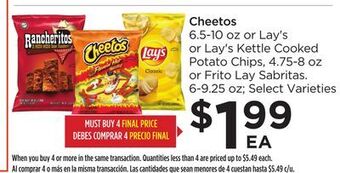 Food 4 Less Cheetos offer
