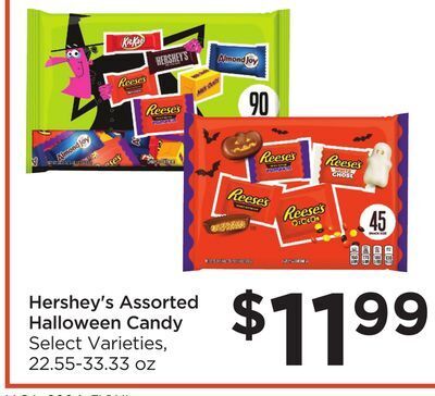 Food 4 Less Hershey's assorted halloween candy offer