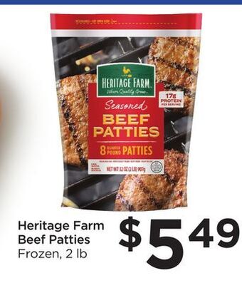 Food 4 Less Heritage farm beef patties offer