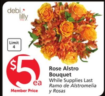 Vons Rose alstro bouquet offer