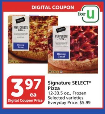 Vons Signature select pizza offer