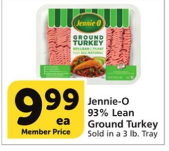 Vons Jennie-o 93% lean ground turkey offer