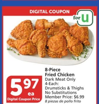 Vons 8-piece fried chicken offer