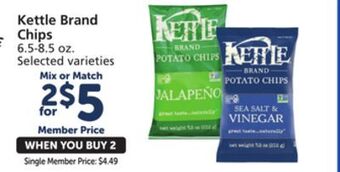 Vons Kettle brand chips offer