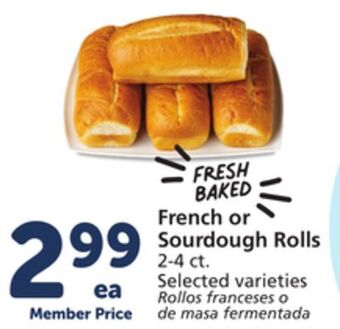 Albertsons French or sourdough rolls offer