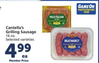 Albertsons Cantella's grilling sausage offer