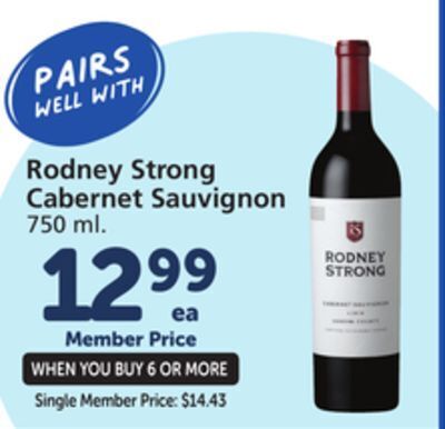 Albertsons Rodney strong cabernet sauvignon offer