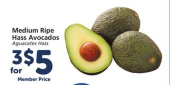 Albertsons Medium ripe hass avocados offer