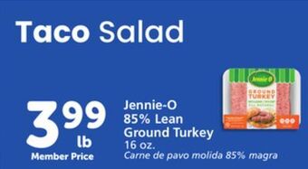 Vons Jennie-o 85% lean ground turkey offer