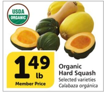 Albertsons Organic hard squash offer