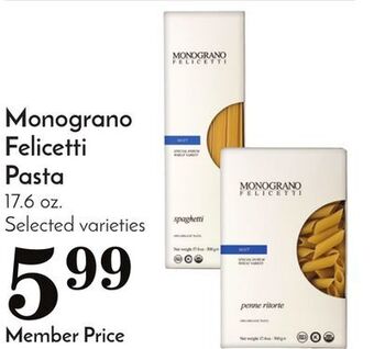 Pavilions Monograno felicetti pasta offer
