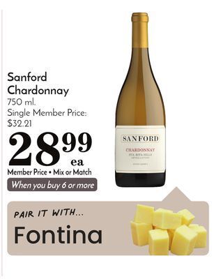 Pavilions Sanford chardonnay offer
