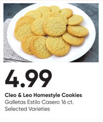 Stater Bros Cleo & leo homestyle cookies offer