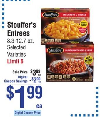 Smart & Final Stouffer's entrees offer