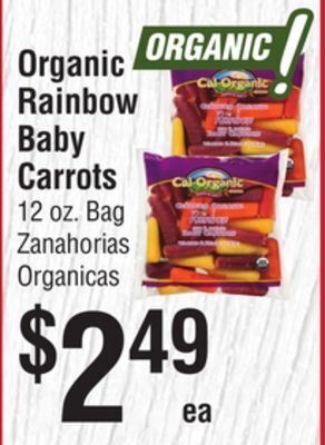 Smart & Final Organic rainbow baby carrots offer
