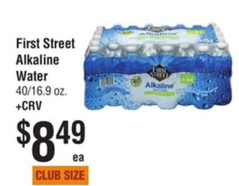 Smart & Final First street alkaline water offer