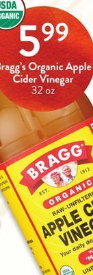 Fresh Thyme Bragg's organic apple cider vinegar offer