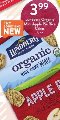 Fresh Thyme Lundberg organic mini apple pie rice cakes offer