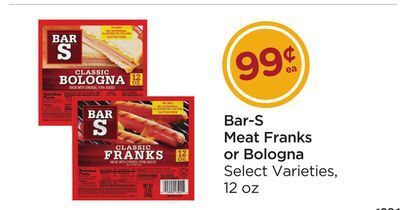 Food 4 Less Bar-s meat franks or bologna offer
