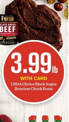 Mariano's Usda choice black angus boneless chuck roast offer