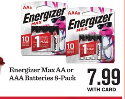 Mariano's Energizer max aa or aaa batteries offer