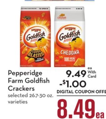 Mariano's Pepperidge farm goldfish crackers offer