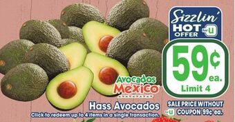 Jewel-Osco Hass avocados offer