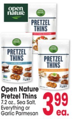 Jewel-Osco Open nature pretzel thins offer