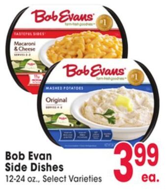 Jewel-Osco Bob evan side dishes offer