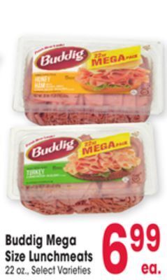 Jewel-Osco Buddig mega size lunchmeats offer