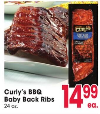 Jewel-Osco Curly's bbq baby back ribs offer