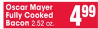 Jewel-Osco Oscar mayer fully cooked bacon offer